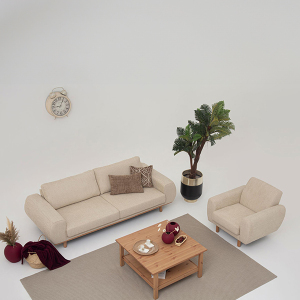 Ared Koltuk Takımı 3+1 Bohem Krem - TepeHome (1)