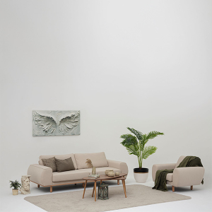 Ared Koltuk Takımı 3+1 Krem - TepeHome (1)