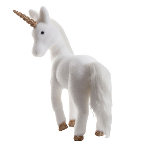 Beyaz Unicorn Figürü 32x42 Cm - TepeHome (1)