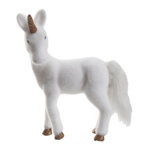 Beyaz Unicorn Figürü 32x42 Cm - 5