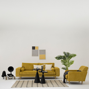 Bima Koltuk Takımı 3+1 Sarı - TepeHome