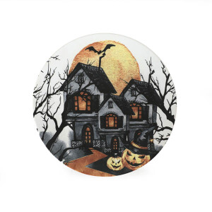 Halloween Blue Castle Servis Tabağı 26Cm - TepeHome