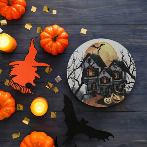 Halloween Blue Castle Servis Tabağı 26Cm - TepeHome (1)