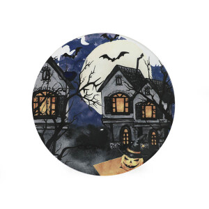 Halloween Blue Castle Servis Tabağı 26Cm - TepeHome