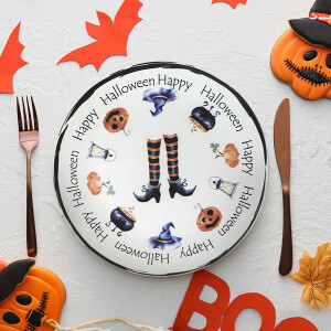 Halloween Happy Servis Tabağı 26 Cm - TepeHome (1)