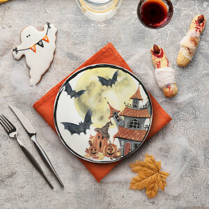 Halloween Moon Servis Tabağı 26 Cm - TepeHome (1)