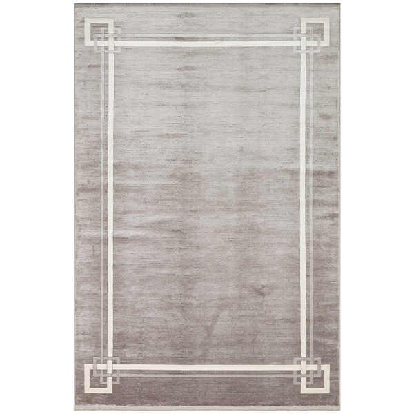 Luganolug07Grey Cream Dokuma Halı160X230 - 1