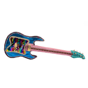 Mavi Gitar Figürü Yılbaşı Süsü 36 Cm - TepeHome