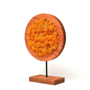 Orange Round Moss Yosunlu Dekoratif Obje - TepeHome (1)